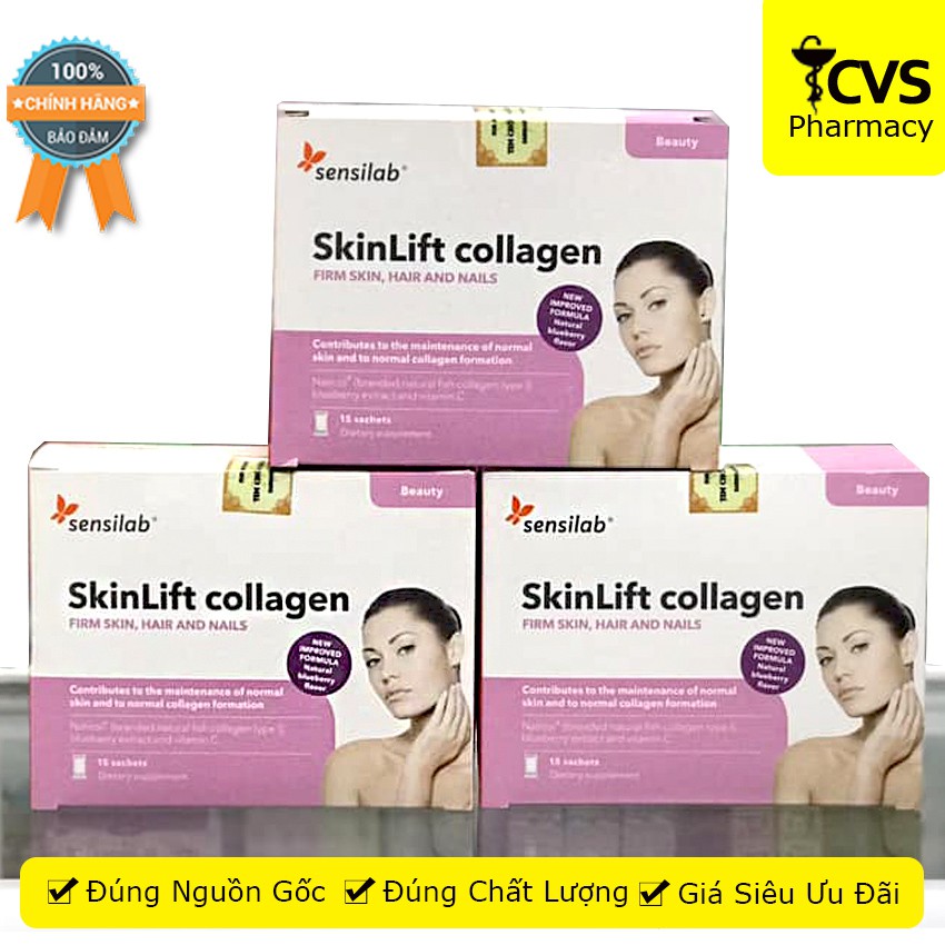 Collagen Skinlift - Làm Chậm Quá Trình Lão Hóa, Giúp Da Sáng Mịn Tự Nhiên (Hộp 15 gói)