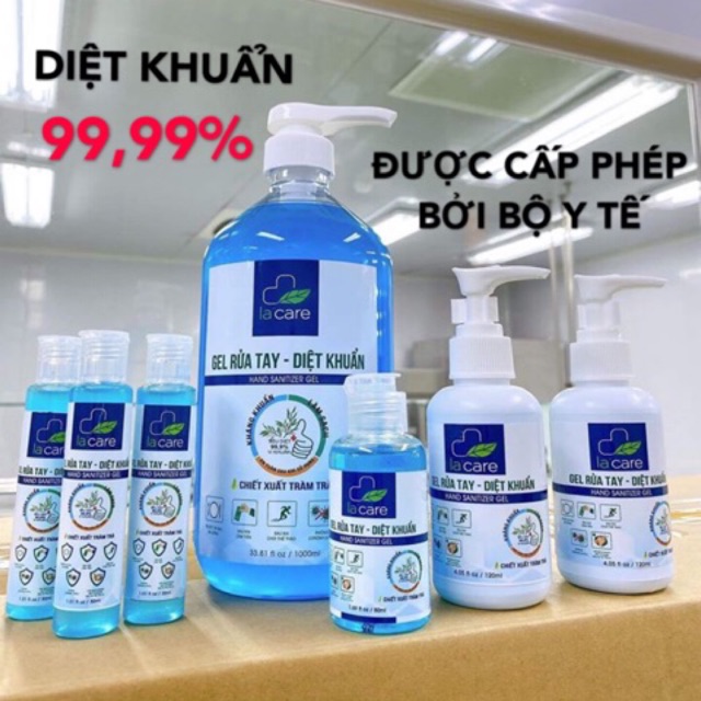 (FREE SHIP 50k)NƯỚC RỬA TAY KHÔ DIỆT KHUẨN LA CARE