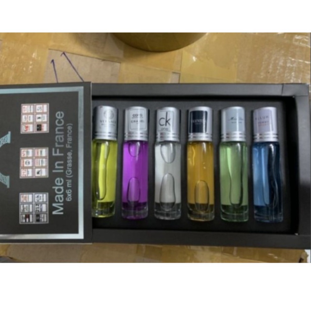 Nước hoa ❤️𝑭𝒓𝒆𝒆𝒔𝒉𝒊𝒑❤️ Bộ 6 chai nước hoa lăn Pháp cao cấp