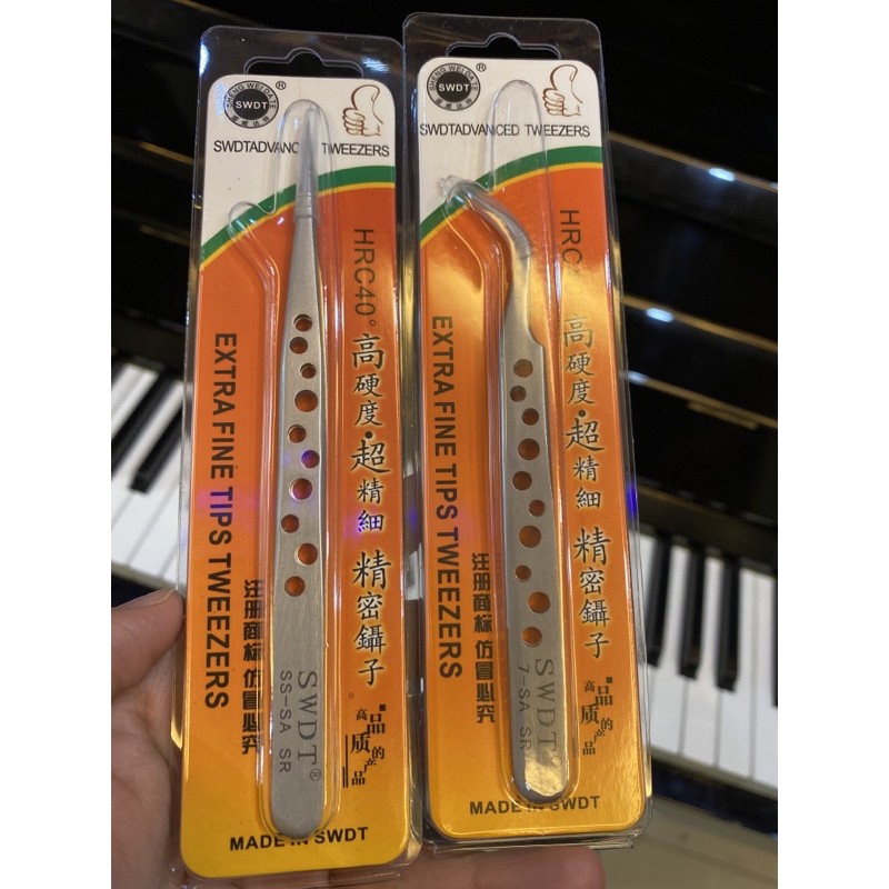 Nhíp nối mi nhíp tách nhíp gắp dáng lỗ