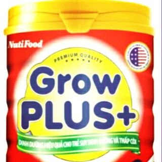 Sữa bột Nutifood Grow plus + đỏ 900g. Danh cho tre suy dinh dưỡng và thấp còi .