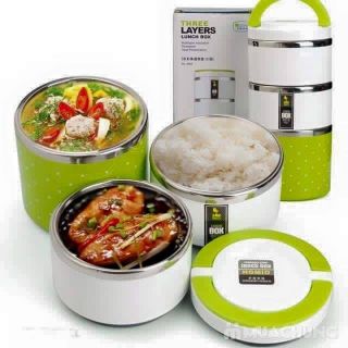 Cặp lồng 3 tầng chấm bi