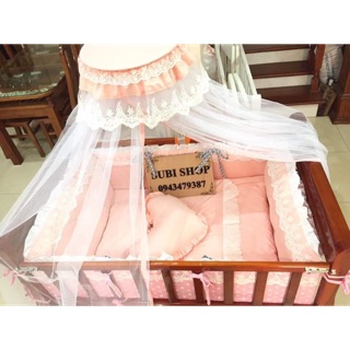 Bộ màn cũi hồng công chúa -ảnh thật 100% -hàng siêu đẹp -giá tận gốc