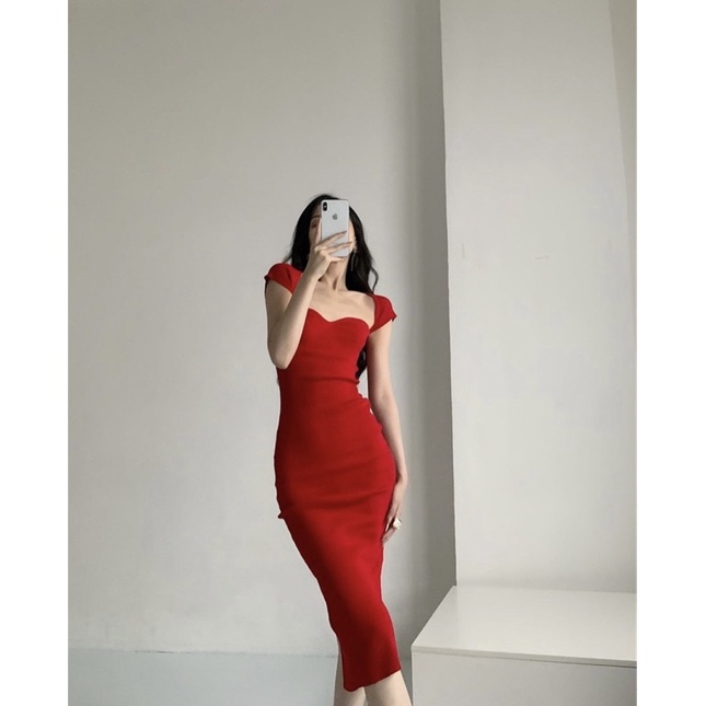 Order 15 ngày- Đầm body len dệt kim #838