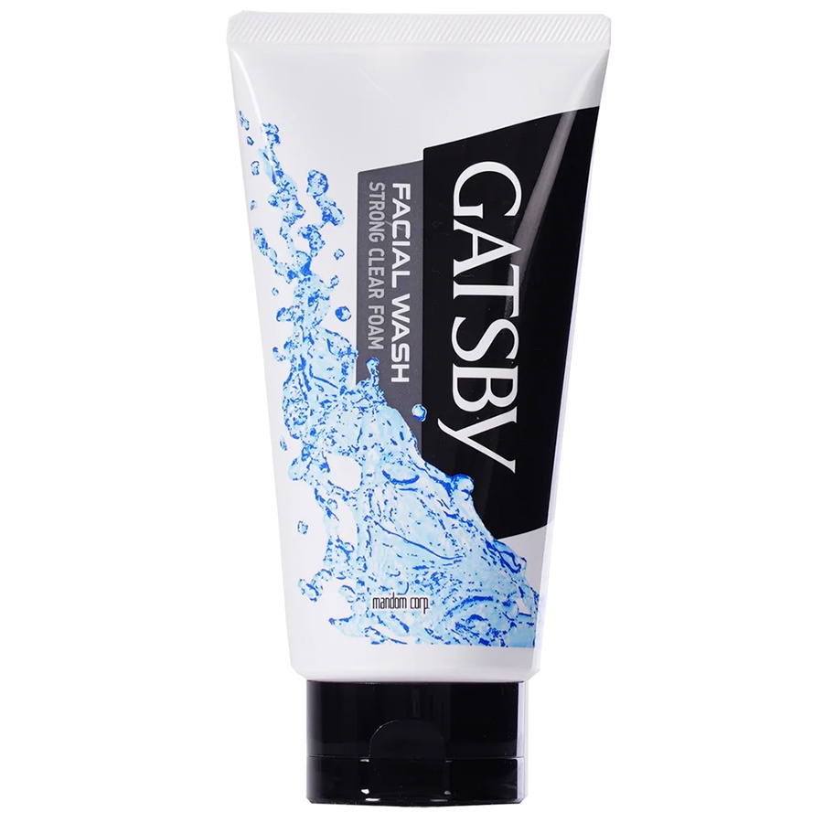 Sữa Rửa Mặt Gatsby Facial Wash Strong Clear Foam 130g - Sạch Dầu Và Bủi Bẩn Dành Cho Nam