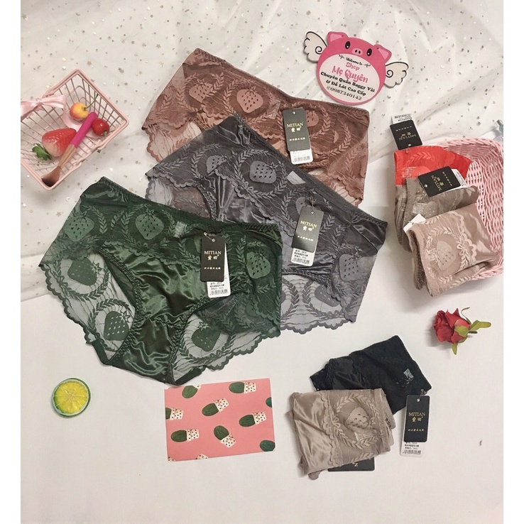 Quần lót ren không viền phối lụa đẳng cấp cho phái đẹp- màu sắc sang chảnh