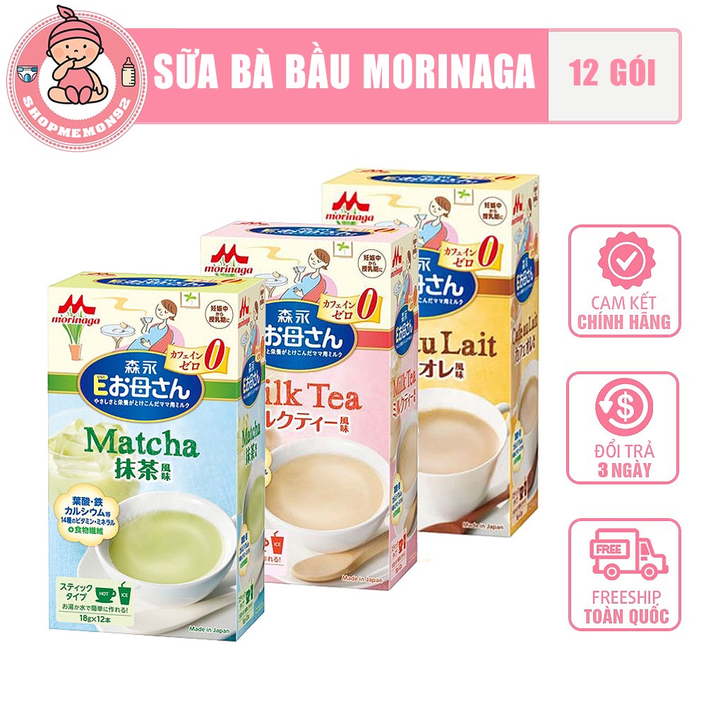 (hộp giấy) sữa bầu morinaga