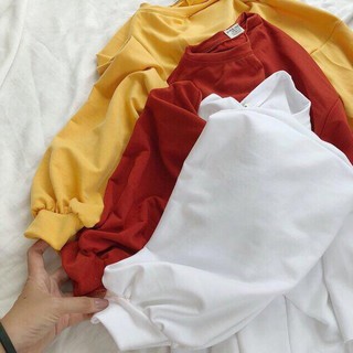 Áo tay dài crotop form rộng