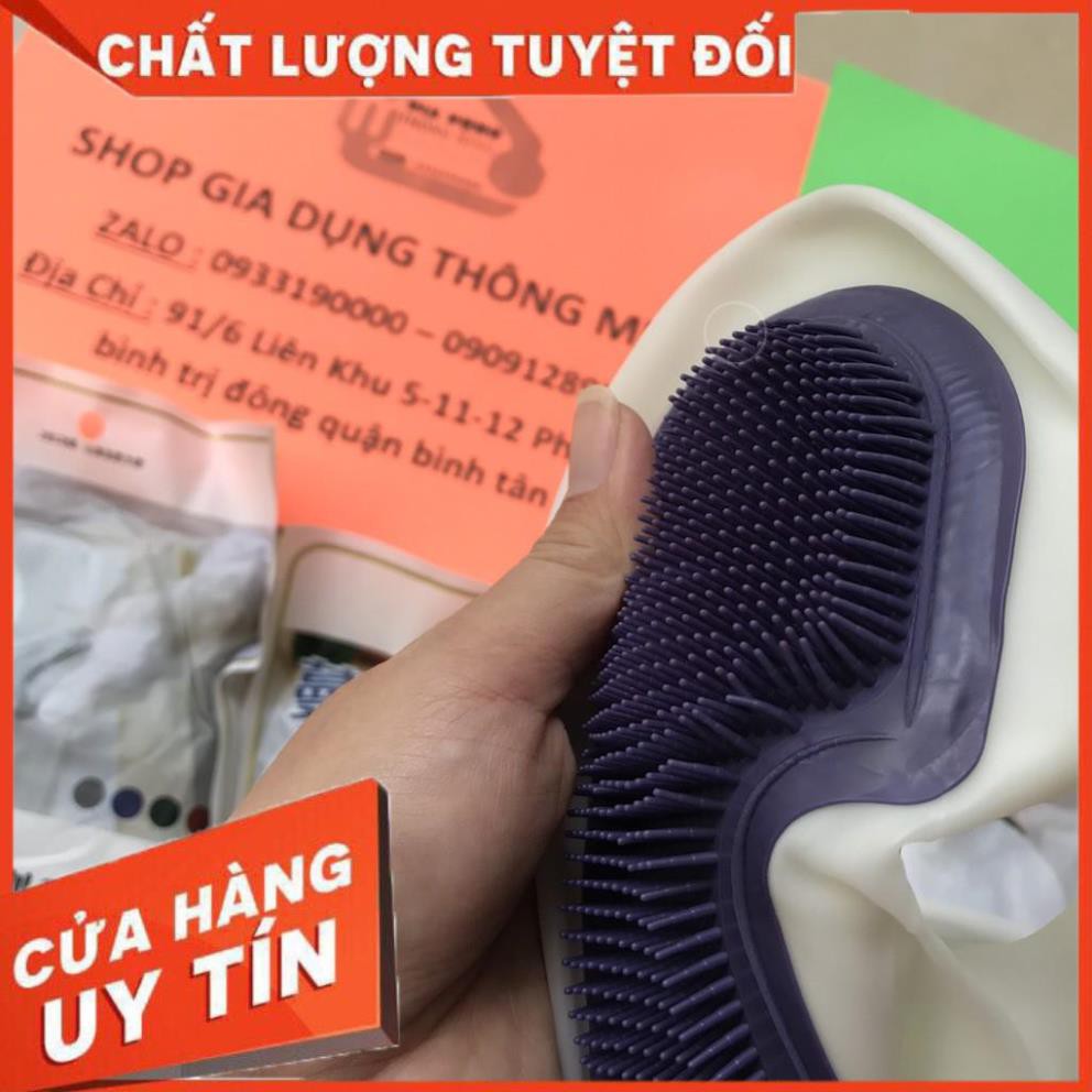 [Hàng Cao Cấp] Găng Tay Rửa Chén Bát Silicon Vệ Sinh Nhà Cửa Đa Năng