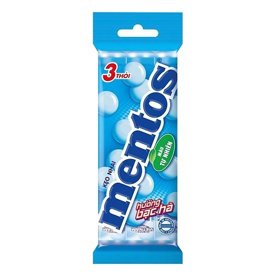 Kẹo Mentos Bạc Hà 3 thỏi