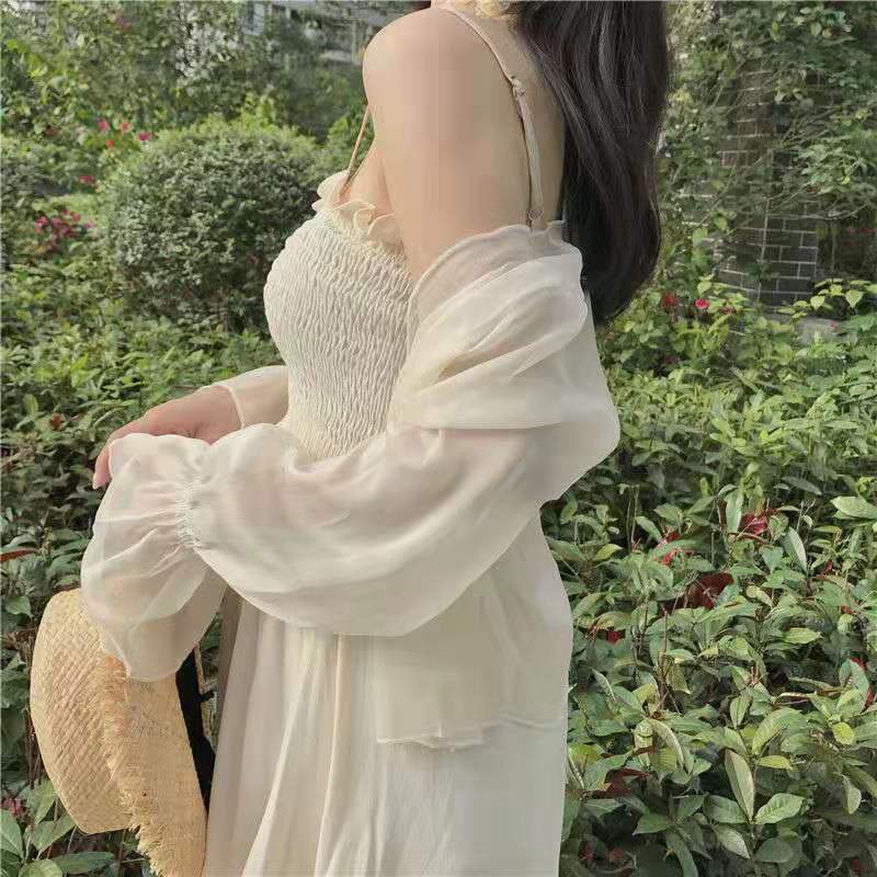 Áo Khoác Cardigan Vải Voan Tay Dài Phong Cách Mùa Hè Năng Động Cho Phái Nữ | BigBuy360 - bigbuy360.vn