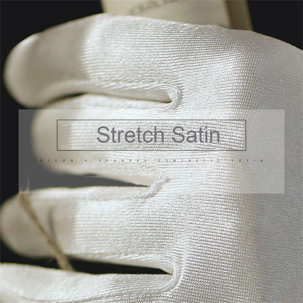 NIUYOU Găng Tay Satin Co Giãn Phụ Kiện Cho Cô Dâu