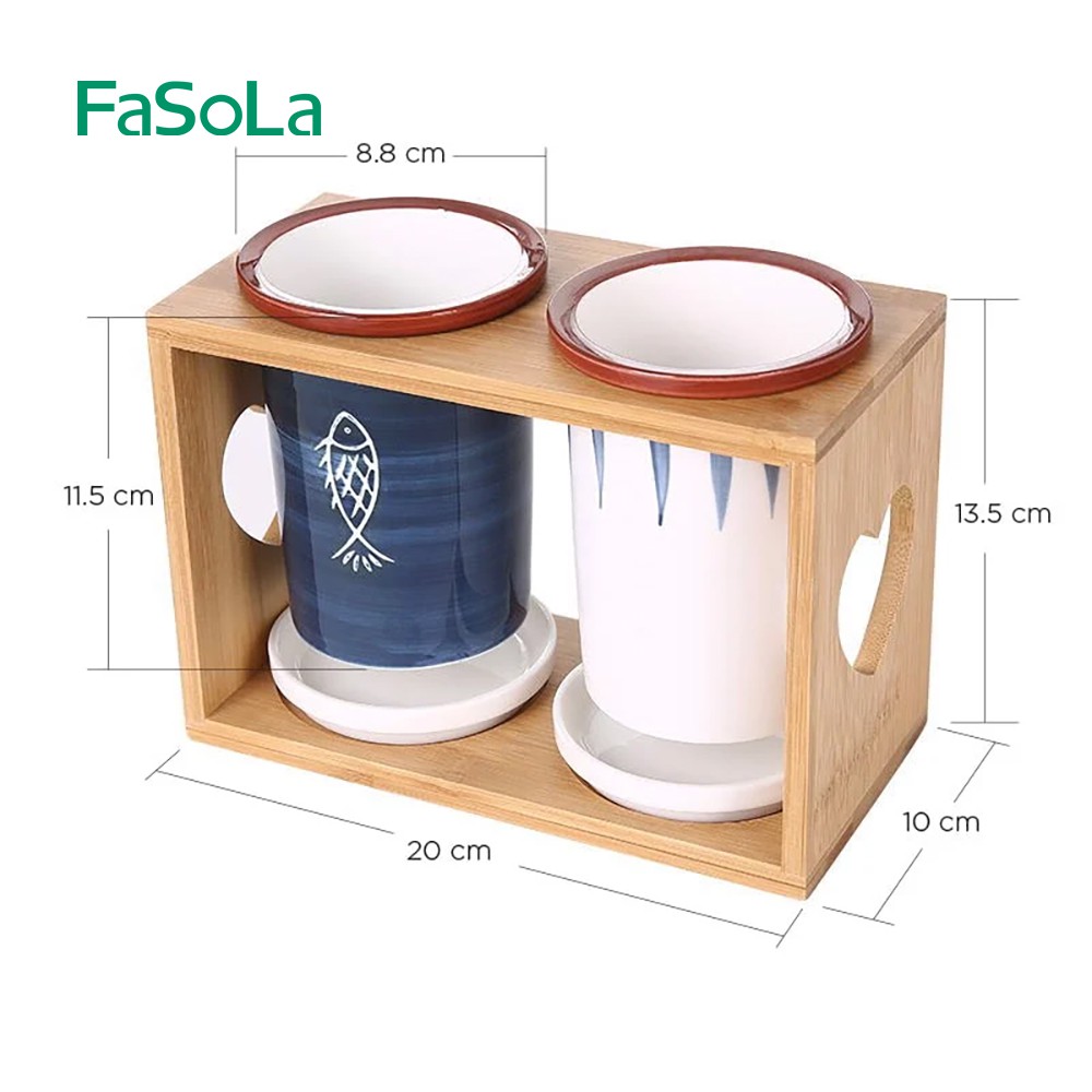 Ống đũa đôi bằng sứ cao cấp trang nhã [FASOLA] FSLSH-075