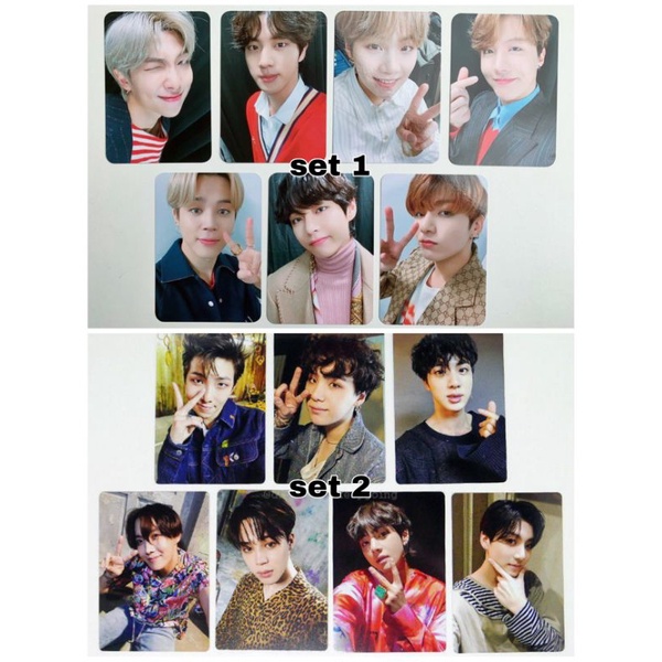 PHOTOCARD BTS SET BOMB THẺ BO GÓC SIZE TO TRANG TRÍ