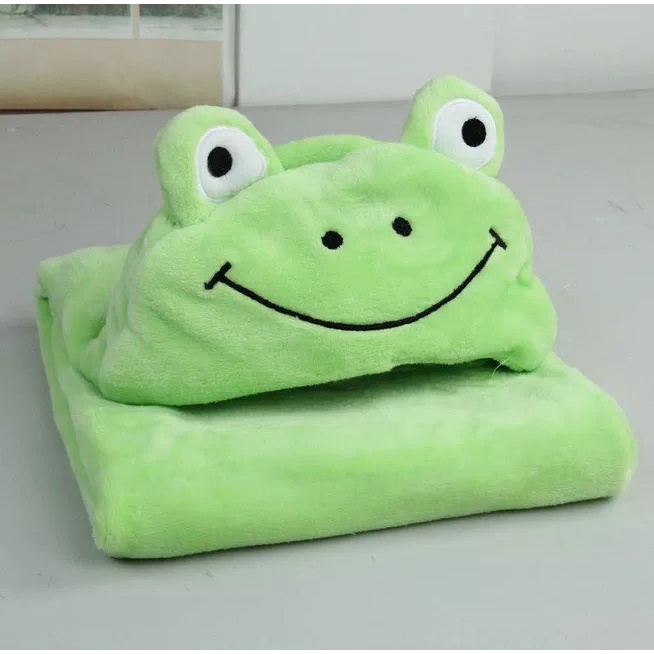 Khăn choàng tắm hình thú kèm mũ xinh xắn cho bé yêu