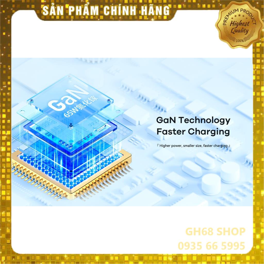 Bộ Sạc 4 Cổng GaN 65W REMAX U39 - Hỗ trợ Sạc Nhanh PD + QC, Bảo hành 12 tháng