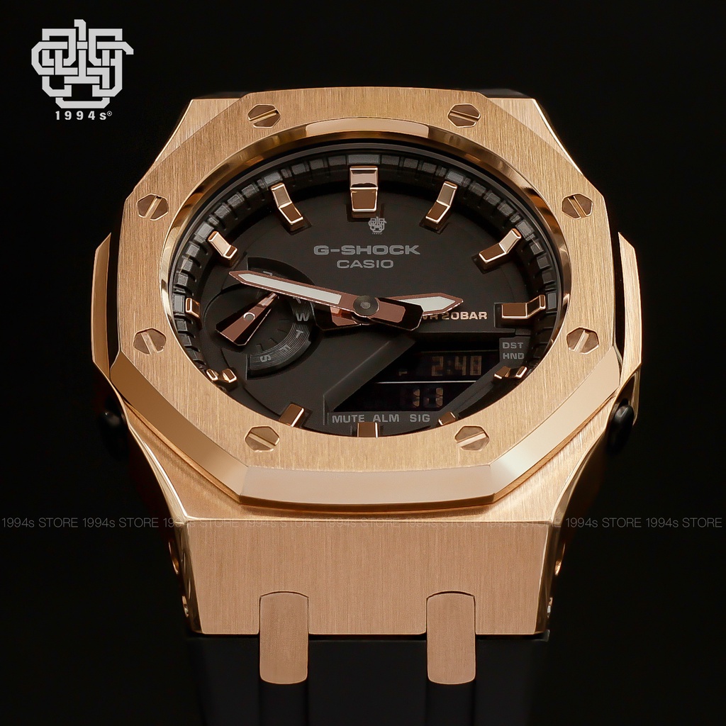 Đồng hồ nam/nữ Casio G-Shock GMA-S2100-1A custom AP Royal Oak, chống va đập, chống nước 200m, hàng chính hãng