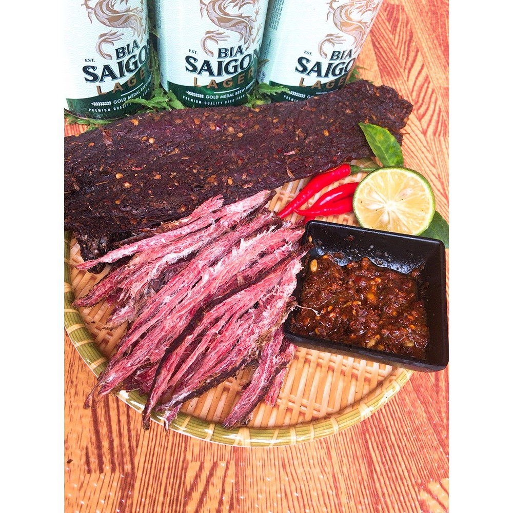 Thịt Trâu Khô Gác Bếp Thơm Mùi Hạt Dổi Mắc Khén _ Tặng Chẩm Chéo | BigBuy360 - bigbuy360.vn