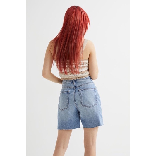 Quần short jeans denim HM 0949410010005 có sẵn size 40