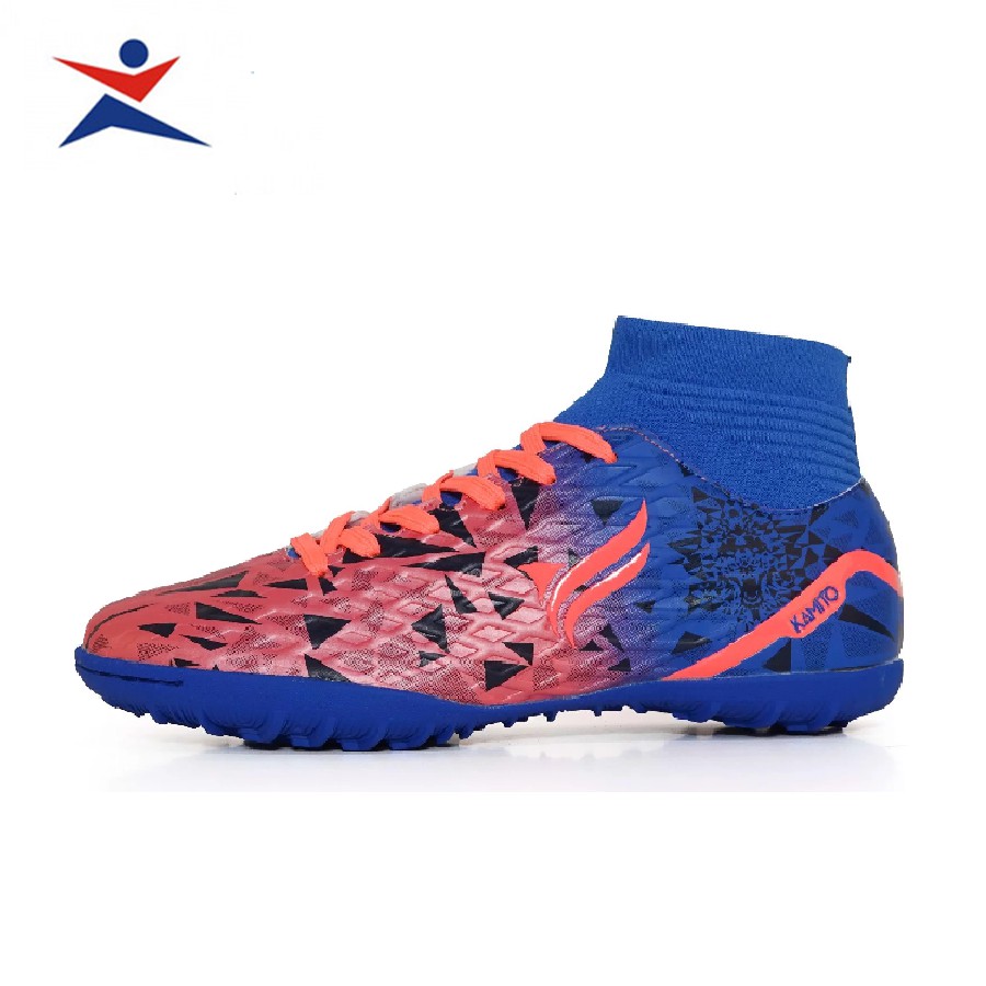 Giày sân cỏ nhân tạo Kamito Cobra 3 mẫu mới màu đỏ phối xanh, dành cho nam đủ size