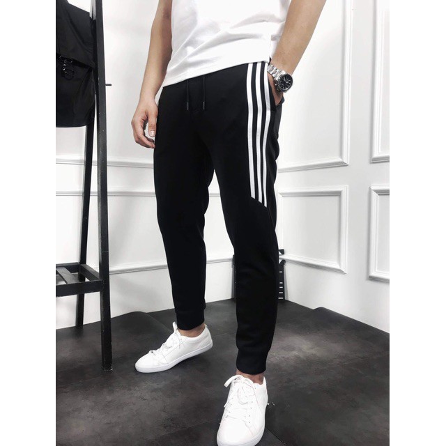 [ Xả Hàng Cao Cấp 3 Ngày ]Quần Jogger 3 Sọc Lửng Quần Thể Thao Hot 2019-2020