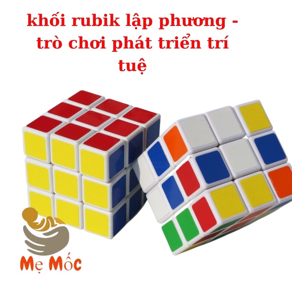 Rubik 3x3 Khối Lập Phương, Đồ Chơi Trẻ Em Rubic Phát Triển Trí Tuệ, Shop Mẹ Mốc ,RBLP