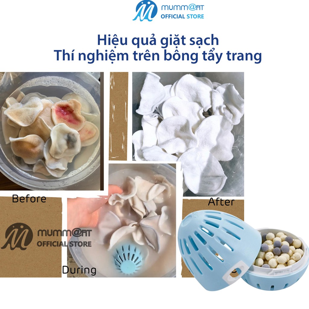 Trứng giặt sinh học Ecoegg không hóa chất thay thế nước giặt viên giặt quần áo nước xã vải an toàn mọi làn da