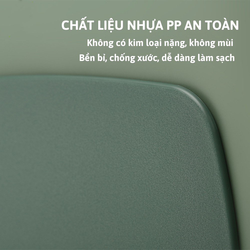 Set 3 Thớt Lúa Mạch Kháng Khuẩn Cao Cấp Thớt Kháng Khuẩn Chống Nấm Mốc Chống Trơn Trượt &amp; Xước Bề Mặt Độ Cứng Tốt