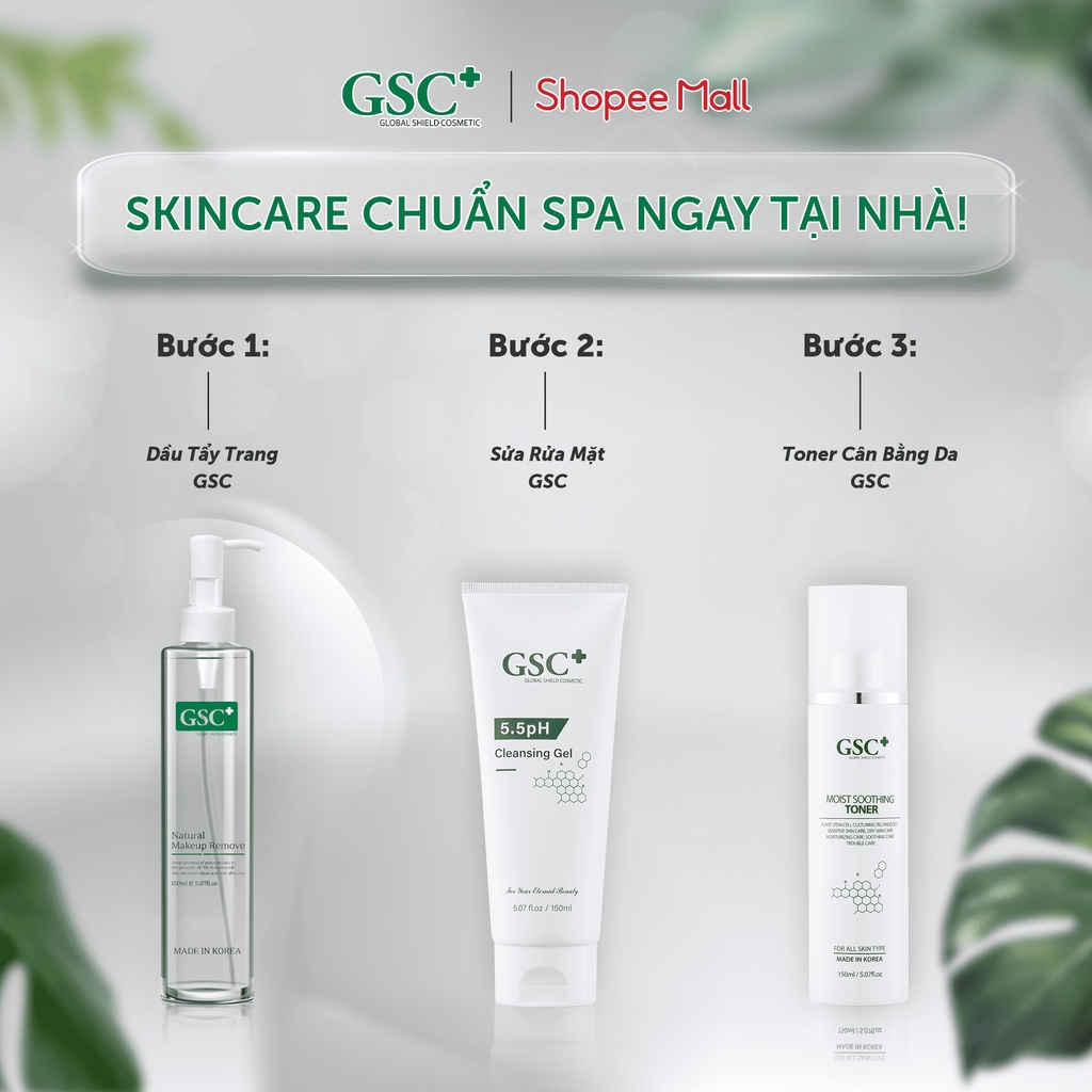 Dầu tẩy trang GSC 150ml cho mọi loại da đặc biệt da dầu mụn, không gây khô da