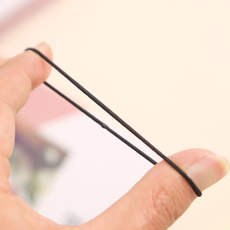 Set 100 Dây Thun Buộc Tóc Bằng Nylon Co Giãn Màu Sắc Ngọt Ngào Dễ Thương Dành Cho Các Bé