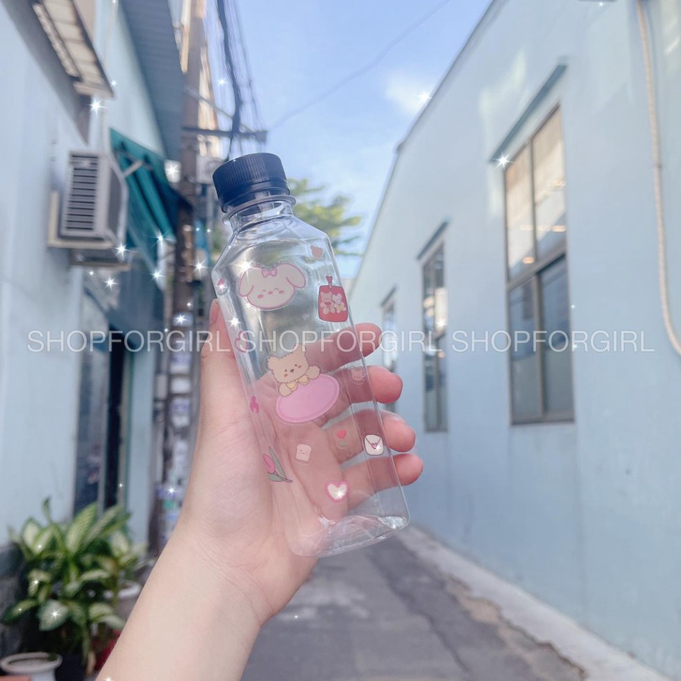 Chai nhựa vuông nắp đen 350ml ( không kèm stick)- shopforgirl -BAOTRIETLE | BigBuy360 - bigbuy360.vn