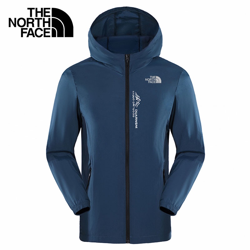 The North Face Áo Khoác Thể Thao Chống Gió Có Mũ Trùm Đầu Chống Nắng Mau Khô Cho Nam Nữ Chạy Bộ Cắm Trại Ngoài Trời