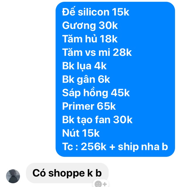 Combo cho khách lẻ