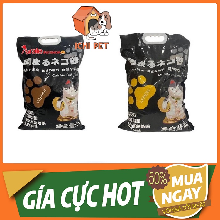 Cát vệ sinh cho mèo Nhật Bản 8L vón và đông cứng nhanh, không bết đáy, ít hao, dễ dọn dẹp, lau chùi