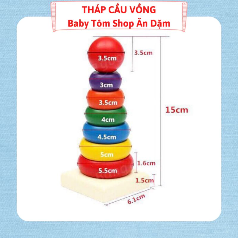 Đồ chơi gỗ phát triển trí tuệ hình khối, màu sắc cho bé,NPP Baby Tôm