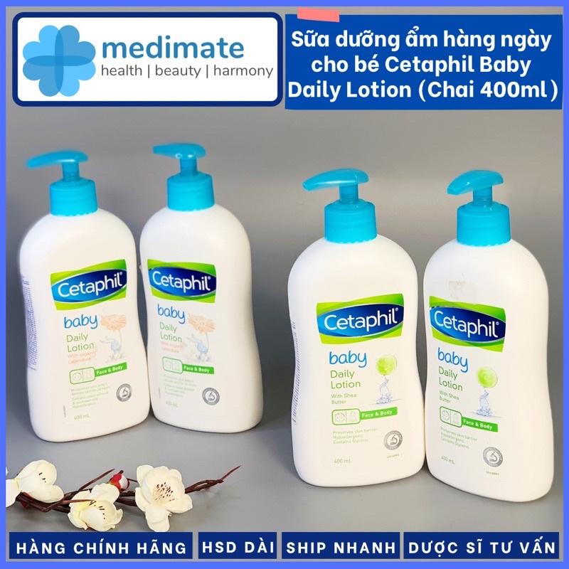 Sữa dưỡng ẩm hàng ngày cho bé Cetaphil Baby Daily Lotion Chai 400ml