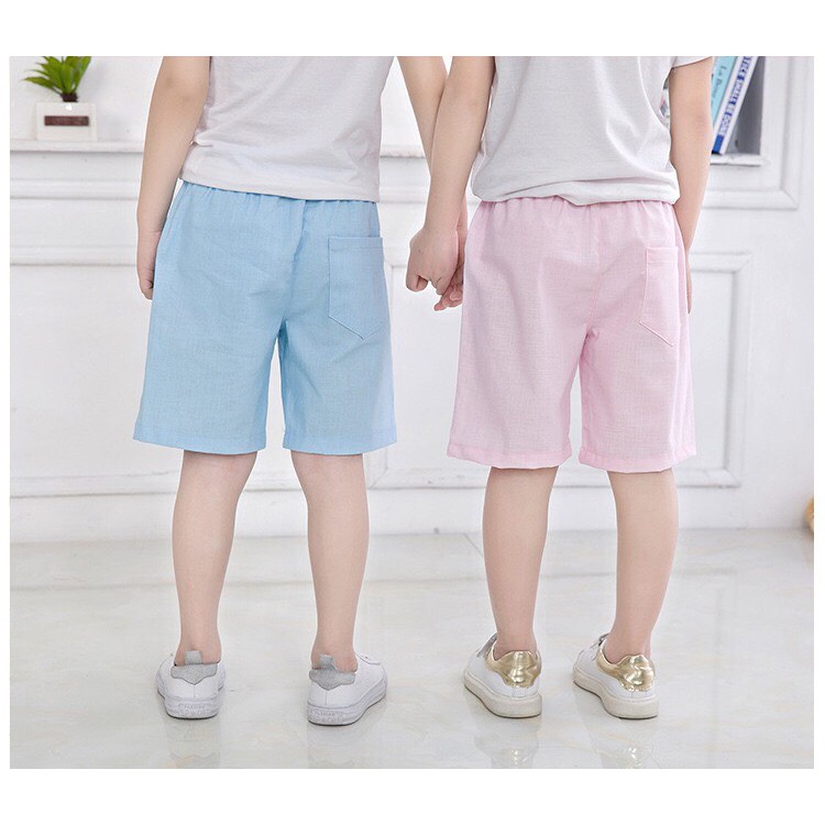 Quần đùi chất đũi  cho bé, Chuẩn chất đẹp phom dáng, Thoáng nhẹ, Thoải mái vô tư vận động...