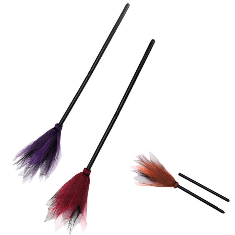 Chổi Phù Thủy Bay Bằng Nhựa Có Thể Tháo Rời Hóa Trang Halloween