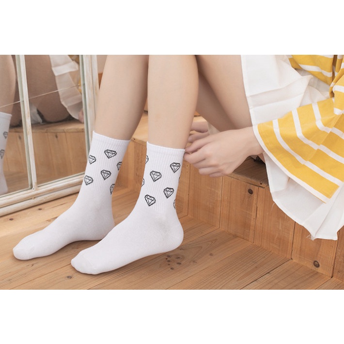 Vớ Nữ cao cổ họa tiết KIM CƯƠNG phong cách thể thao, trẻ trung, năng động.