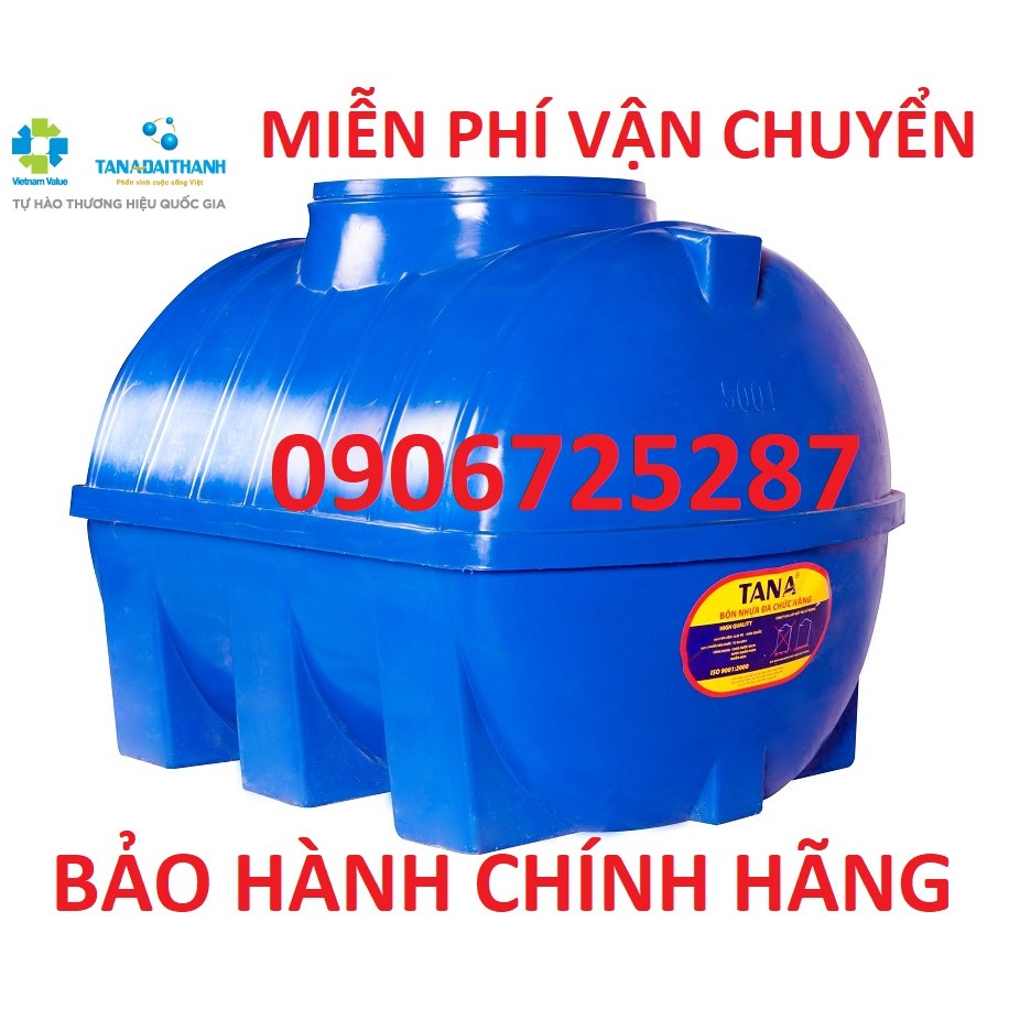 Bồn nước nhựa nằm Tân Á EX, bảo hành 5 năm