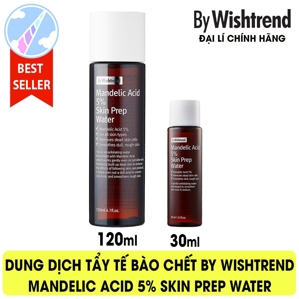 Dung Dịch Tẩy Tế Bào Chết By Wishtrend Mandelic Acid 5% Skin Prep Water 120ml | BigBuy360 - bigbuy360.vn