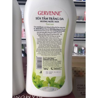 Sữa Tắm Trắng Da GERVENNE