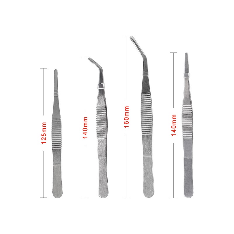 Nhíp bằng thép không gỉ Kẹp thực phẩm dài 25 cm Nhíp nướng nhà bếp tiện dụng nhíp bông y tế