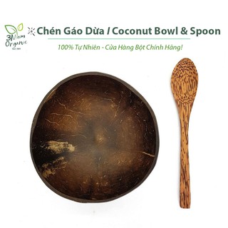 Bát gáo dừa phụ kiện trộn bột
