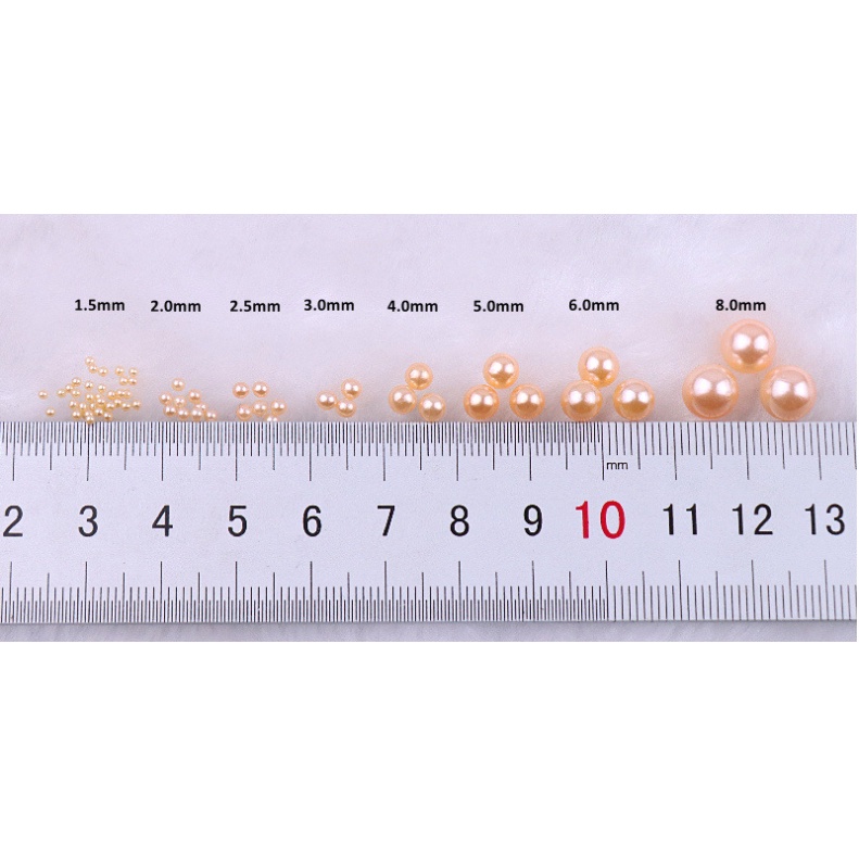 Set 150 Hạt Ngọc Trai Đục Lỗ Nhiều Màu Sắc 4 / 6 / 8 / 10 mm Dùng Làm Trang Sức Thủ Công