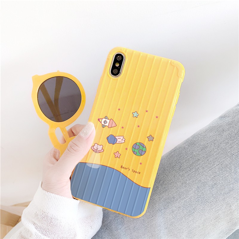 Ốp lưng iphone Moe Space sọc 3D chống va đập 5/5s/6/6plus/6s/6splus/7/7plus/8/8plus/x/xs/11/12/pro/max/plus/promax