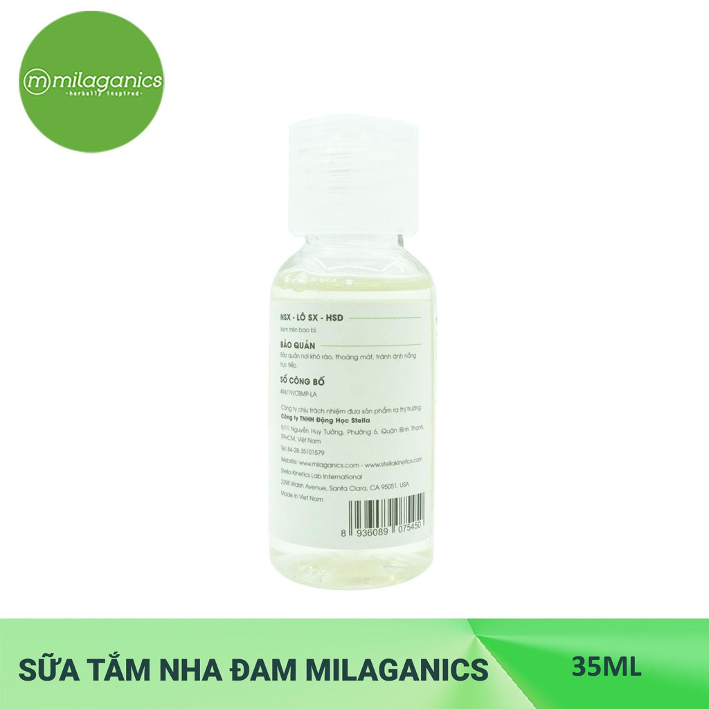 Sữa Tắm Nha Đam Milaganics 35ml | BigBuy360 - bigbuy360.vn