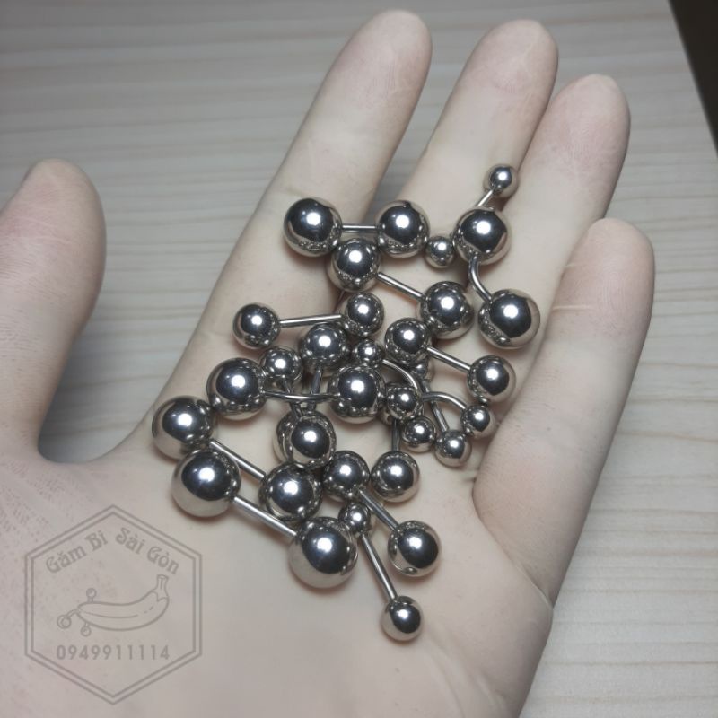 Khuyên chùy 2 đầu bi TO/ Dành cho NAM