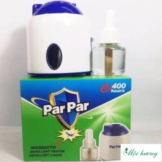 máy đuổi muỗi xông tinh dầu parpar (tặng 1lọ tinh dầu parpar)