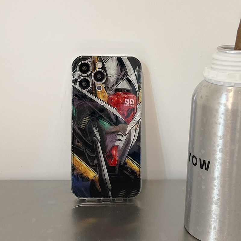 Ốp Điện Thoại Mềm Trong Suốt In Hình GUNDAM Cho iPhone 14 14Plus 13 Pro Max 12 11 Pro Max